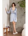 Pierre Cardin Saten Gecelik Sabahlık Pijama Şort 6'lı Gelin Çeyiz Seti Mist 6005 Pierre Cardin Saten Gecelik Sabahlık Pijama Şort 6'lı Gelin Çeyiz Seti Mist 6005