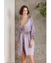 Pierre Cardin Saten Gecelik Sabahlık Pijama Şort Takım 6'lı Gelin Seti 6000 Royal