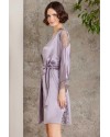 Pierre Cardin Saten Gecelik Sabahlık Pijama Şort Takım 6'lı Gelin Seti 6000 Royal
