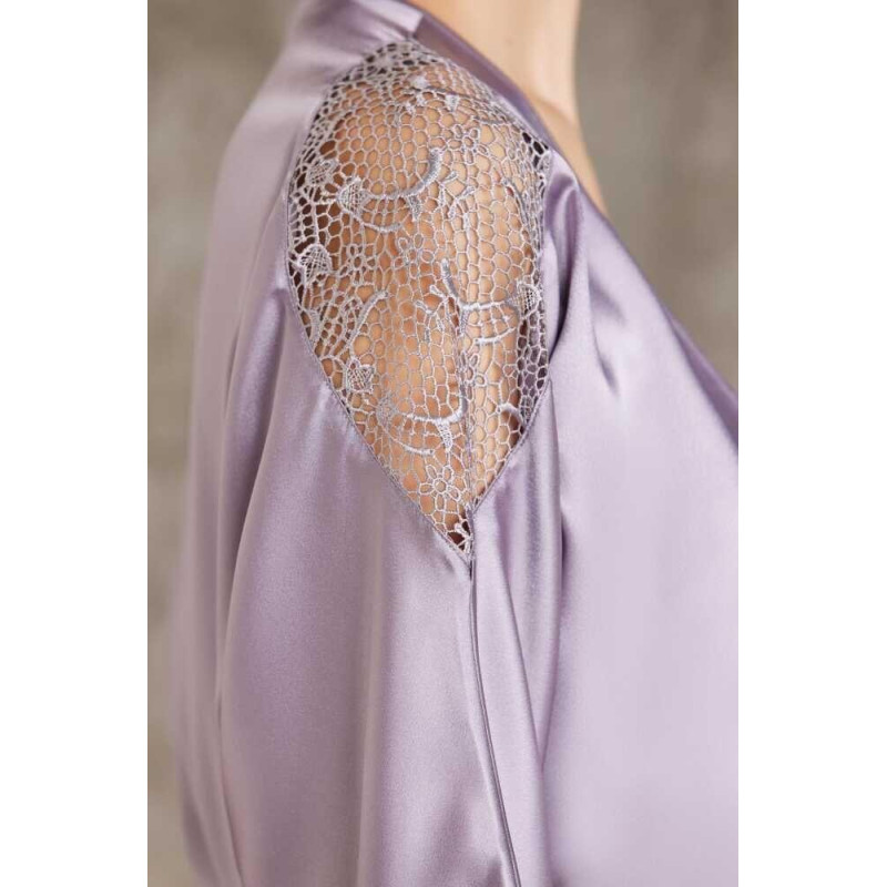 Pierre Cardin Saten Gecelik Sabahlık Pijama Şort Takım 6'lı Gelin Seti 6000 Royal