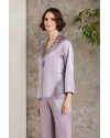 Pierre Cardin Saten Gecelik Sabahlık Pijama Şort Takım 6'lı Gelin Seti 6000 Royal