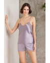 Pierre Cardin Saten Gecelik Sabahlık Pijama Şort Takım 6'lı Gelin Seti 6000 Royal