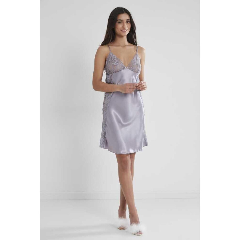 Pierre Cardin Saten Güpürlü Gecelik 624 Royal Pierre Cardin Saten Güpürlü Gecelik 624 Royal