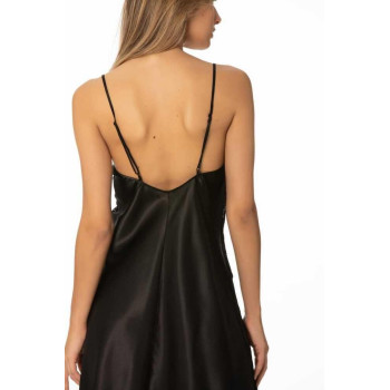 Pierre Cardin Siyah Saten Güpürlü Gecelik 624 Pierre Cardin Siyah Saten Güpürlü Gecelik 624