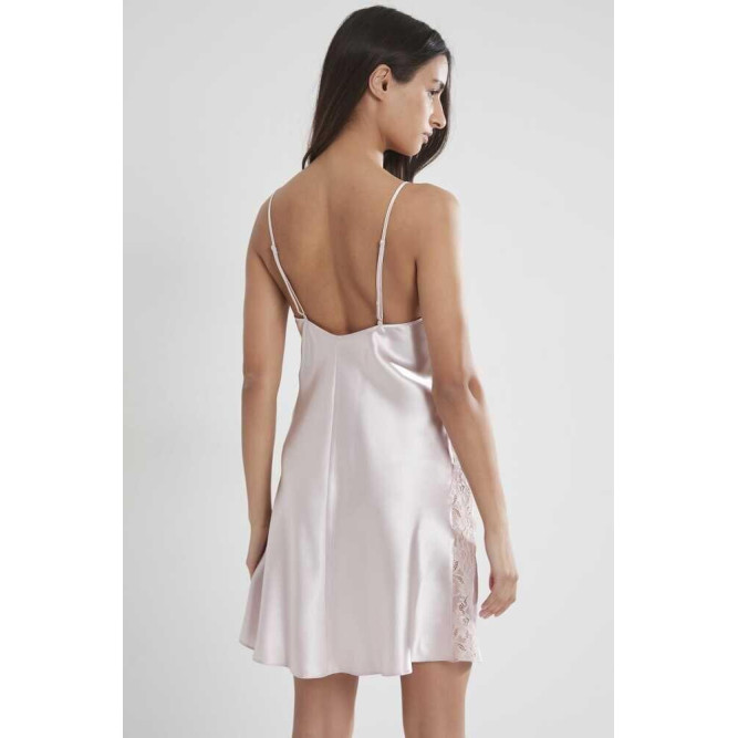 Pierre Cardin Pudra Saten Güpürlü Gecelik 624 Pierre Cardin Pudra Saten Güpürlü Gecelik 624