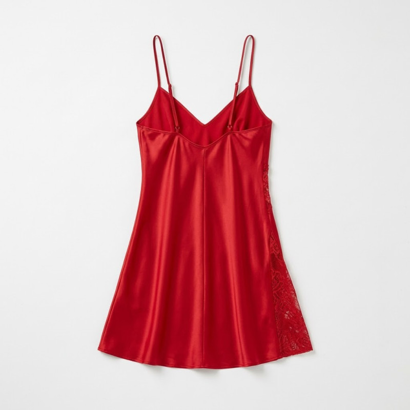 Pierre Cardin Saten Güpürlü Gecelik 624 Pierre Cardin Saten Güpürlü Gecelik 624