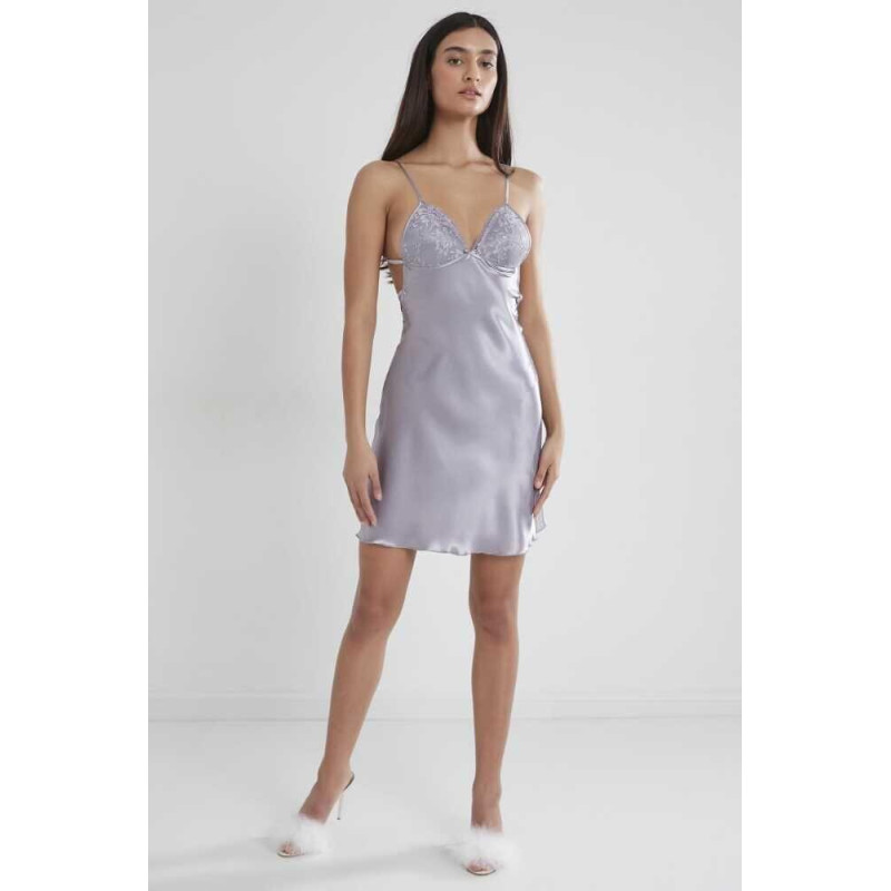 Pierre Cardin Saten Güpürlü Gecelik 630