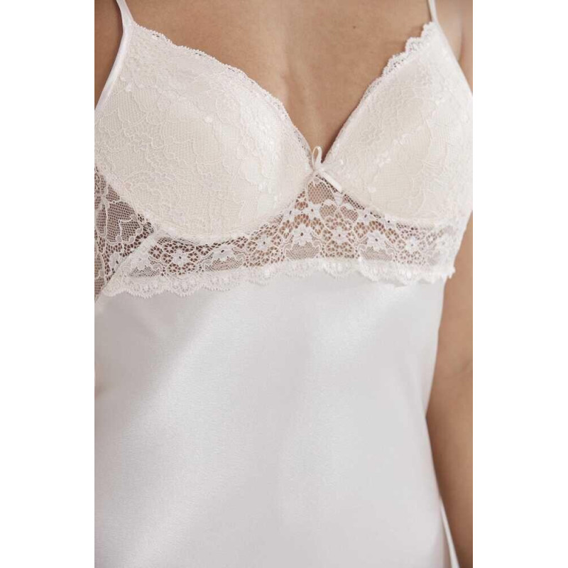 Pierre Cardin İnci Saten Güpürlü Kaplı Gecelik 600