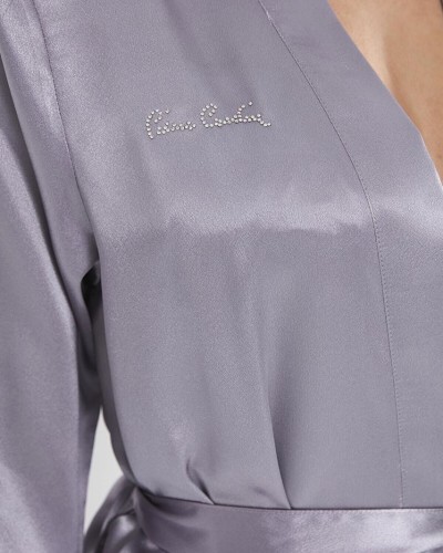 Pierre Cardin Saten Kısa Tek Sabahlık 1010 Royal