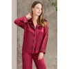 Pierre Cardin Saten Pijama Takımı 1200 Bordo
