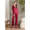 Pierre Cardin Saten Pijama Takımı 1200 Bordo