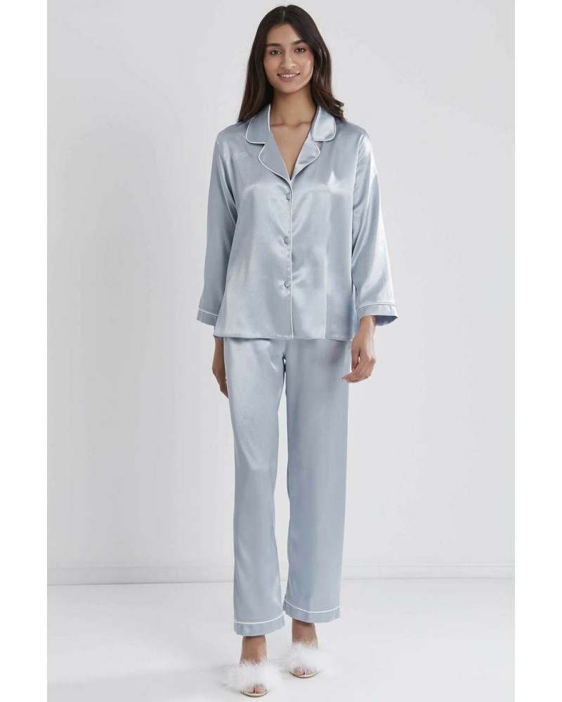 Pierre Cardin Saten Pijama Takımı 1200 Mist Pierre Cardin Saten Pijama Takımı 1200 Mist