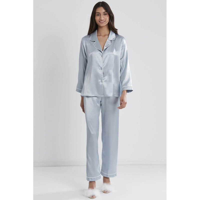 Pierre Cardin Saten Pijama Takımı 1200 Mist Pierre Cardin Saten Pijama Takımı 1200 Mist