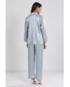 Pierre Cardin Saten Pijama Takımı 1200 Mist Pierre Cardin Saten Pijama Takımı 1200 Mist
