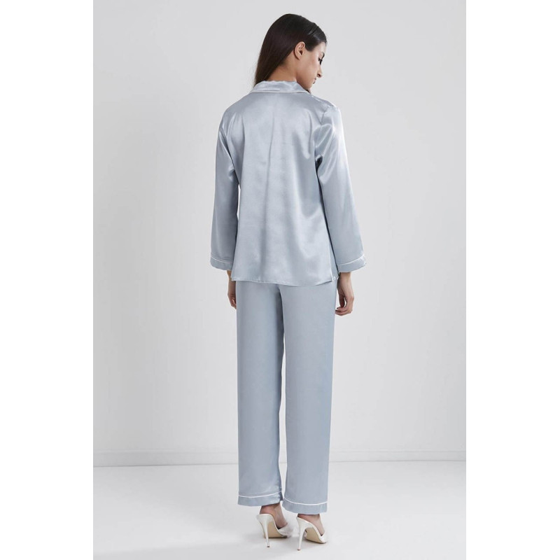 Pierre Cardin Saten Pijama Takımı 1200 Mist Pierre Cardin Saten Pijama Takımı 1200 Mist
