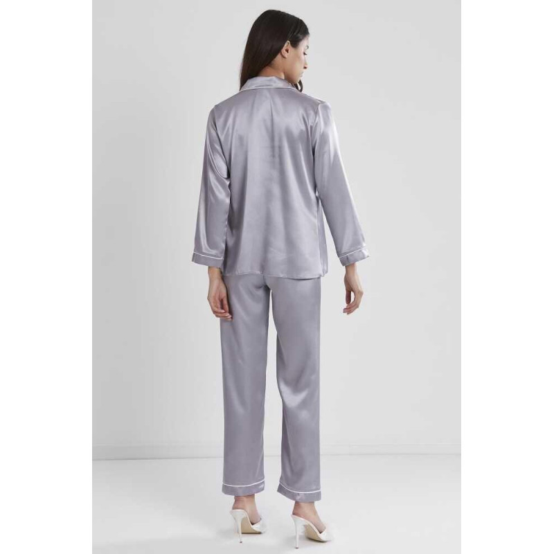 Pierre Cardin Saten Pijama Takımı 1200 Royal