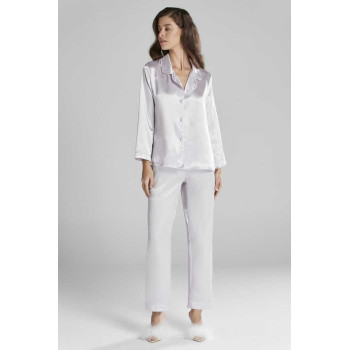 Pierre Cardin Saten Pijama Takımı 1200 Viola