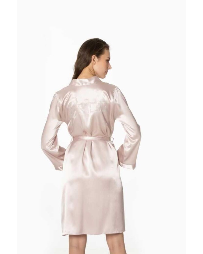 Pierre Cardin Saten Taşlı Bride Gelin Sabahlık 1000