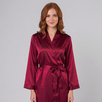 Pierre Cardin Saten Taşlı Bride Gelin Sabahlık 1000 Bordo Pierre Cardin Saten Taşlı Bride Gelin Sabahlık 1000 Bordo