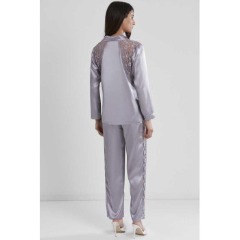 Pierre Cardin Royal Kadın Sırtı Dantel Saten Pijama Takımı 1438 Pierre Cardin Royal Kadın Sırtı Dantel Saten Pijama Takımı 1438