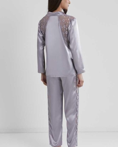 Pierre Cardin Royal Kadın Sırtı Dantel Saten Pijama Takımı 1438 Pierre Cardin Royal Kadın Sırtı Dantel Saten Pijama Takımı 1438