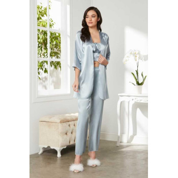 Pierre Cardin Mist Saten 3'lü Pijama Takım 2075