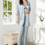 Pierre Cardin Mist Saten 3'lü Pijama Takım 2075