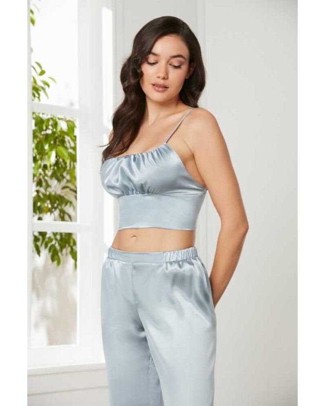 Pierre Cardin Mist Saten 3'lü Pijama Takım 2075 Pierre Cardin Mist Saten 3'lü Pijama Takım 2075