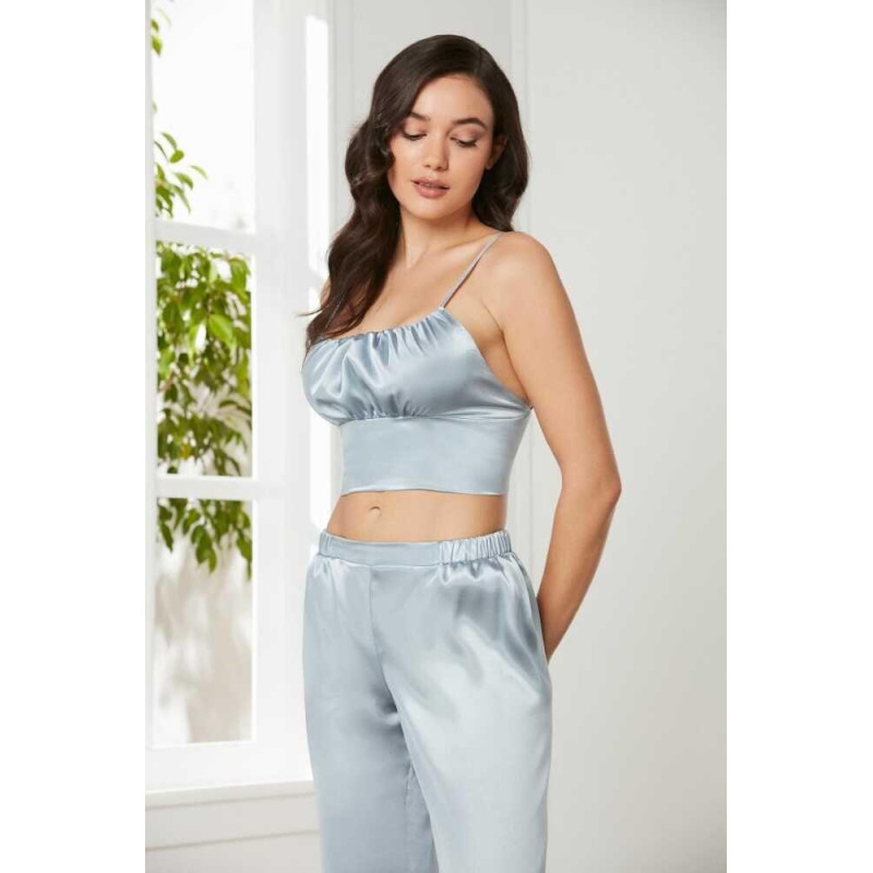 Pierre Cardin Mist Saten 3'lü Pijama Takım 2075 Pierre Cardin Mist Saten 3'lü Pijama Takım 2075
