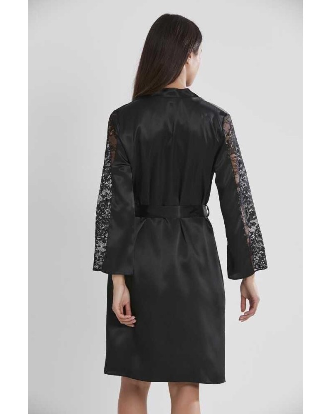 Pierre Cardin Siyah Sütyen Kaplı Sabahlık Gecelik 4025 Pierre Cardin Siyah Sütyen Kaplı Sabahlık Gecelik 4025