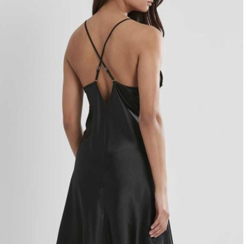 Pierre Cardin Siyah Sütyen Kaplı Sabahlık Gecelik Set 4250 Siyah