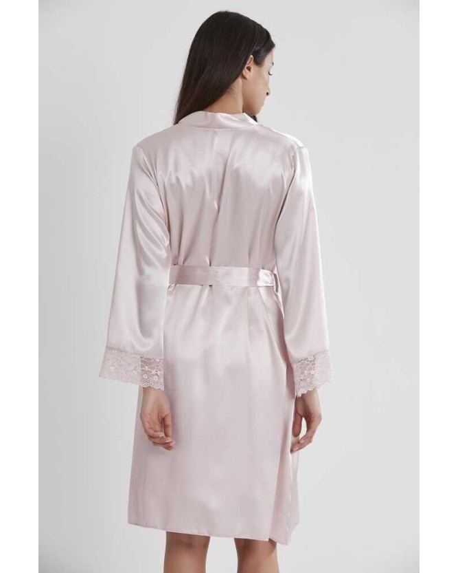 Pierre Cardin Sütyen Kaplı Pudra Sabahlık Gecelik Set 4285