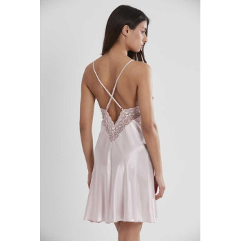 Pierre Cardin Sütyen Kaplı Pudra Sabahlık Gecelik Set 4285