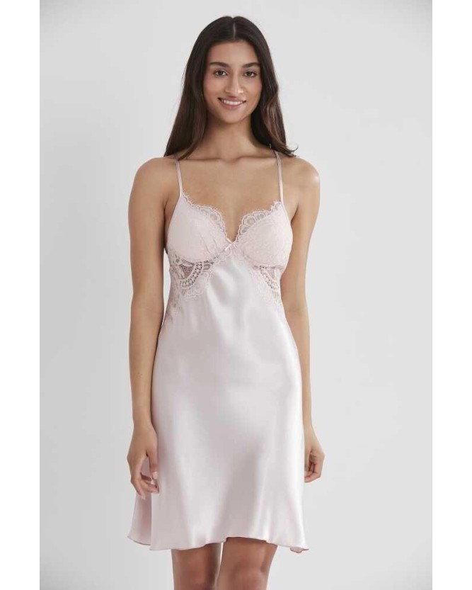 Pierre Cardin Pudra Sütyen Kaplı Sabahlık Gecelik 4025 Pierre Cardin Pudra Sütyen Kaplı Sabahlık Gecelik 4025