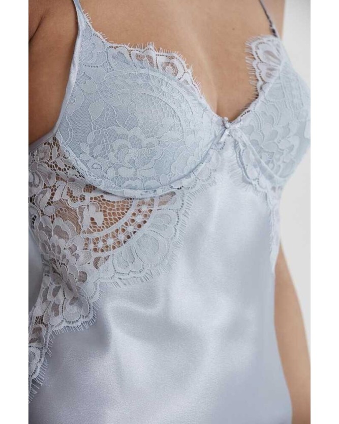 Pierre Cardin Sütyen Kaplı Sabahlık Gecelik 4025 Mist Pierre Cardin Sütyen Kaplı Sabahlık Gecelik 4025 Mist