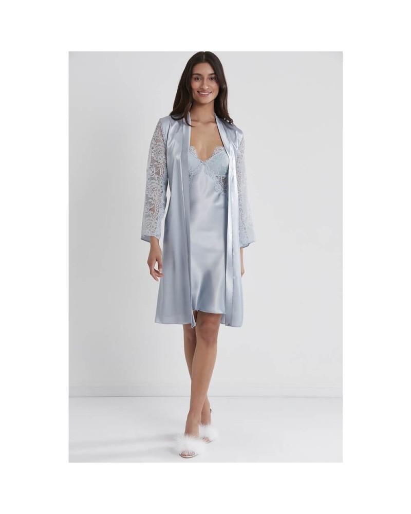 Pierre Cardin Sütyen Kaplı Sabahlık Gecelik 4025 Mist Pierre Cardin Sütyen Kaplı Sabahlık Gecelik 4025 Mist