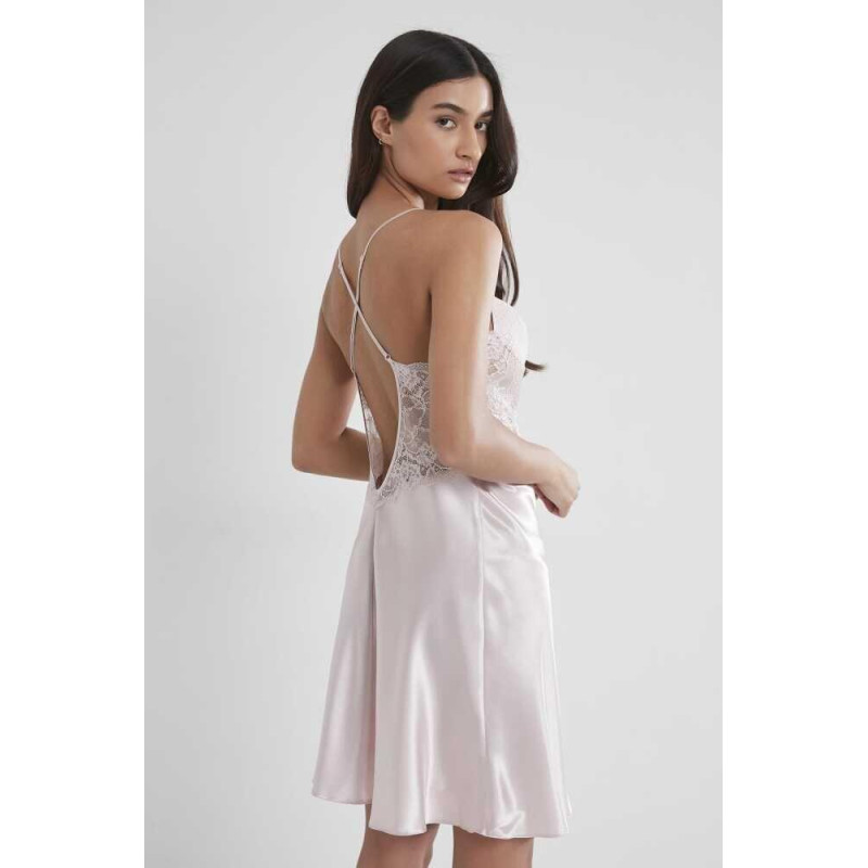 Pierre Cardin Sütyen Kaplı Sabahlık Gecelik Set 4050 Pudra
