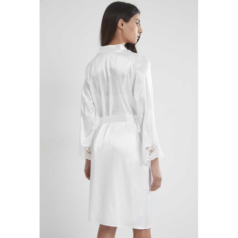 Pierre Cardin Ekru Sütyen Kaplı Sabahlık Gecelik Set 4265