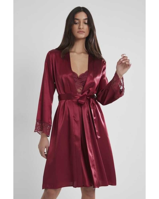 Pierre Cardin Bordo Sütyen Kaplı Sabahlık Gecelik Set 4265 Pierre Cardin Bordo Sütyen Kaplı Sabahlık Gecelik Set 4265