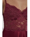 Pierre Cardin Bordo Sütyen Kaplı Sabahlık Gecelik Set 4265 Pierre Cardin Bordo Sütyen Kaplı Sabahlık Gecelik Set 4265