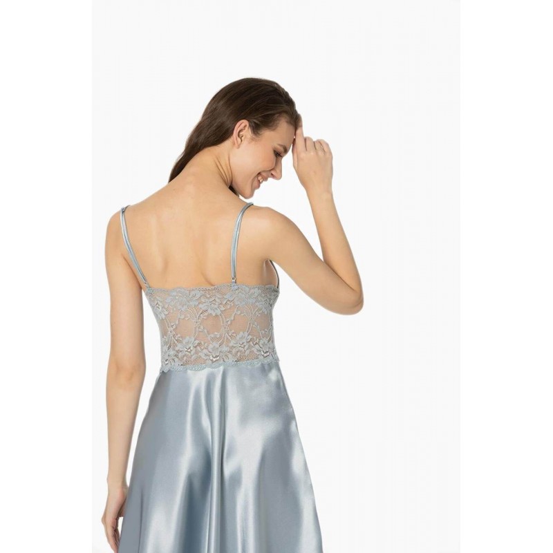 Pierre Cardin Sütyen Kaplı Sabahlık Gecelik Set 4265 Mist