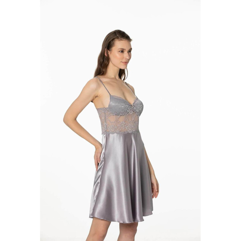 Pierre Cardin Sütyen Kaplı Sabahlık Gecelik Set 4265 Royal