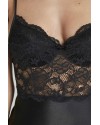 Pierre Cardin Sütyen Kaplı Sabahlık Gecelik Set 4265 Siyah