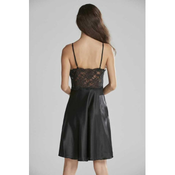 Pierre Cardin Sütyen Kaplı Sabahlık Gecelik Set 4265 Siyah