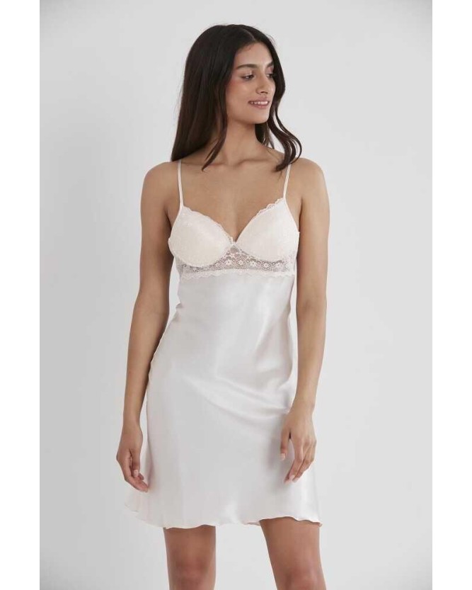 Pierre Cardin İnci Sütyen Kaplı Sabahlık Gecelik Set 4285