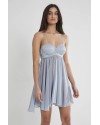 Pierre Cardin Tül Gipürlü Kadın Gecelik 880 Mist Pierre Cardin Tül Gipürlü Kadın Gecelik 880 Mist