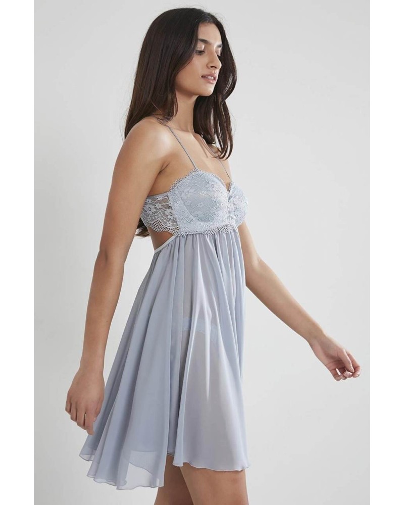 Pierre Cardin Tül Gipürlü Kadın Gecelik 880 Mist Pierre Cardin Tül Gipürlü Kadın Gecelik 880 Mist