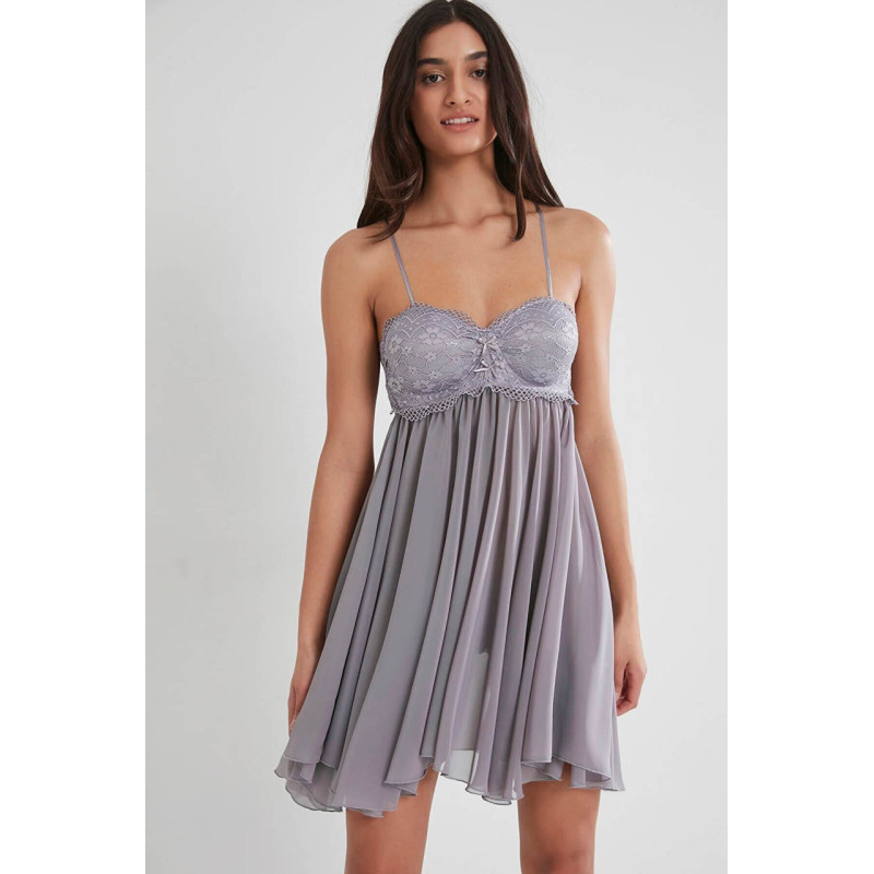 Pierre Cardin Tül Gipürlü Kadın Gecelik 880 Royal Pierre Cardin Tül Gipürlü Kadın Gecelik 880 Royal