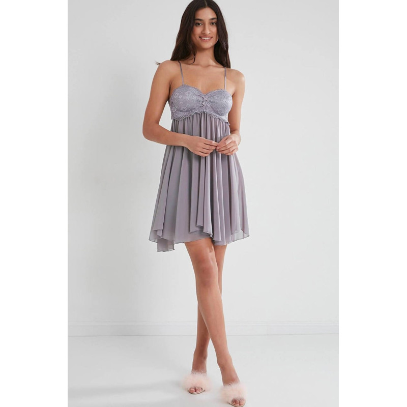 Pierre Cardin Tül Gipürlü Kadın Gecelik 880 Royal Pierre Cardin Tül Gipürlü Kadın Gecelik 880 Royal