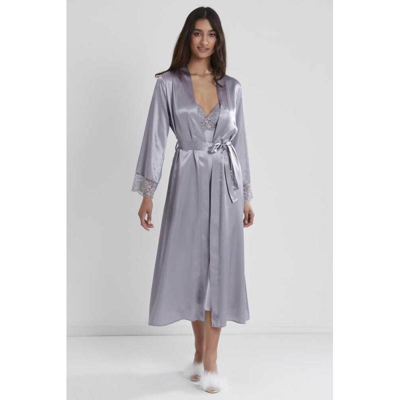 Pierre Cardin Royal Uzun Saten Sabahlık Gecelik Set 4370 Pierre Cardin Royal Uzun Saten Sabahlık Gecelik Set 4370